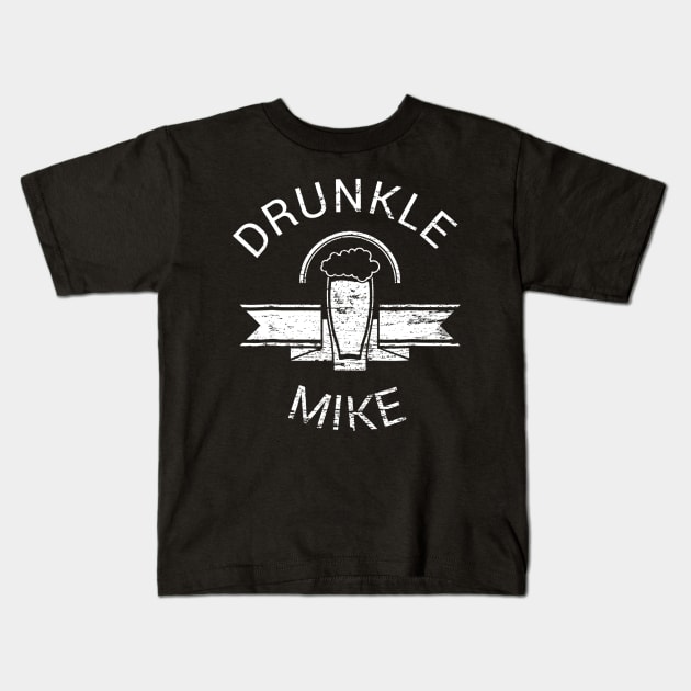 Mens Drunkle Mike Shirt  Funny Drunk Uncle Beer Kids T-Shirt by lohstraetereva